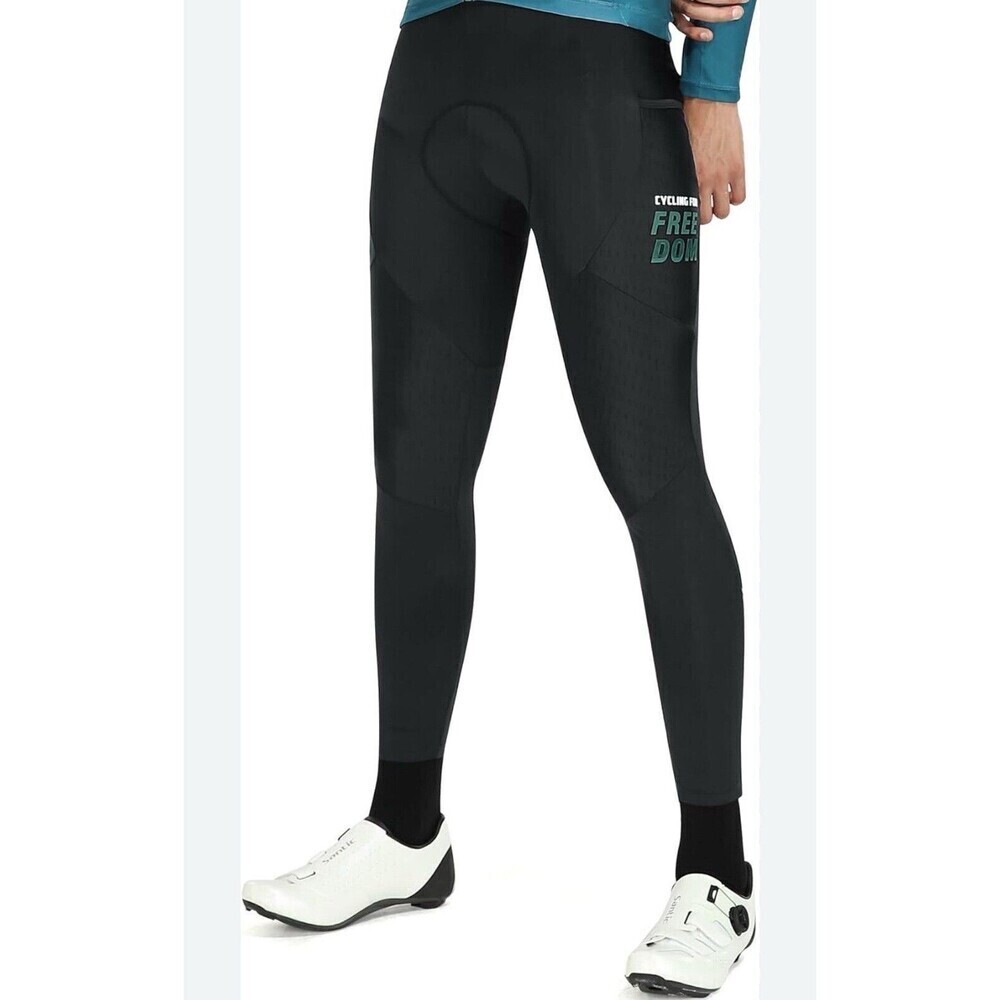 Santic Men's Cycling Pants with 4D Padding size Xsmall cycling for freedom black